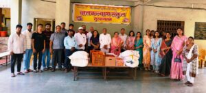 स्व. जनाबाई नारायण पाटील यांच्या १०० व्या जन्मदिन : विश्वासराव पाटील(आबाजी )परिवारातर्फे  बालकल्याण संकुल येथे जीवनावश्यक वस्तूंचे  वाटप